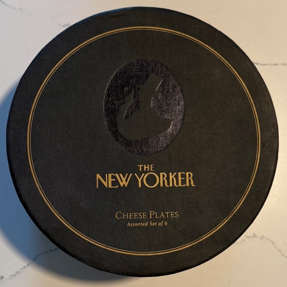 Restoration Hardware The New Yorker 2004 Porcelain Cheese Set of 6 Original Box - Picture 2 of 16